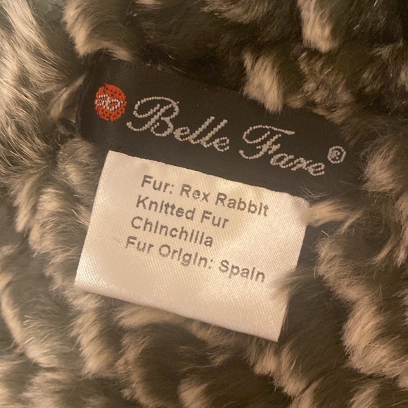 NWOT BELLE FARE pull-through fur scarf - Picture 5 of 6